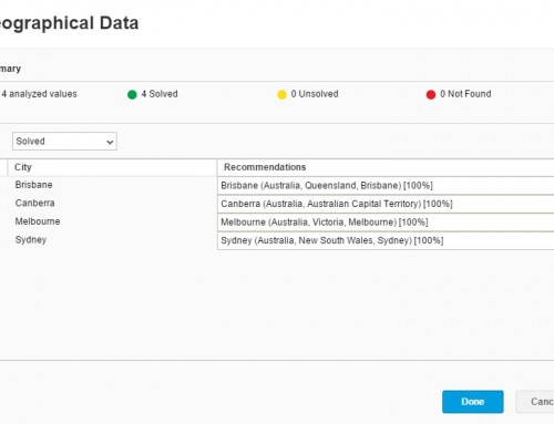 SAP Lumira Geographical Reporting for SAP Business One