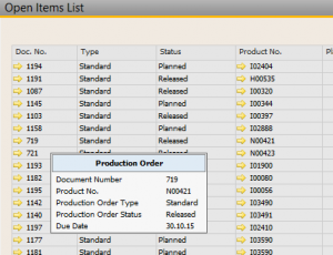 SAP Business One ToolTips