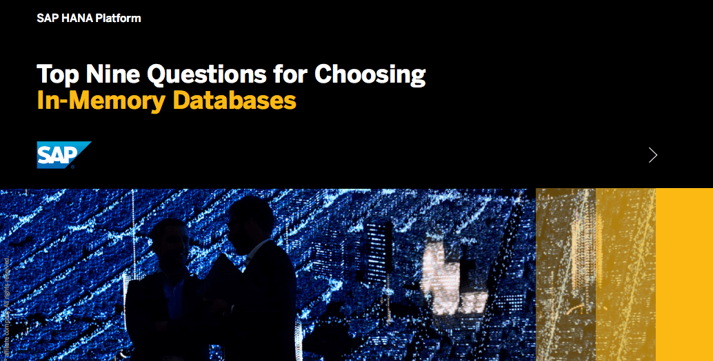 Top Nine Questions for Choosing In-Memory Databases