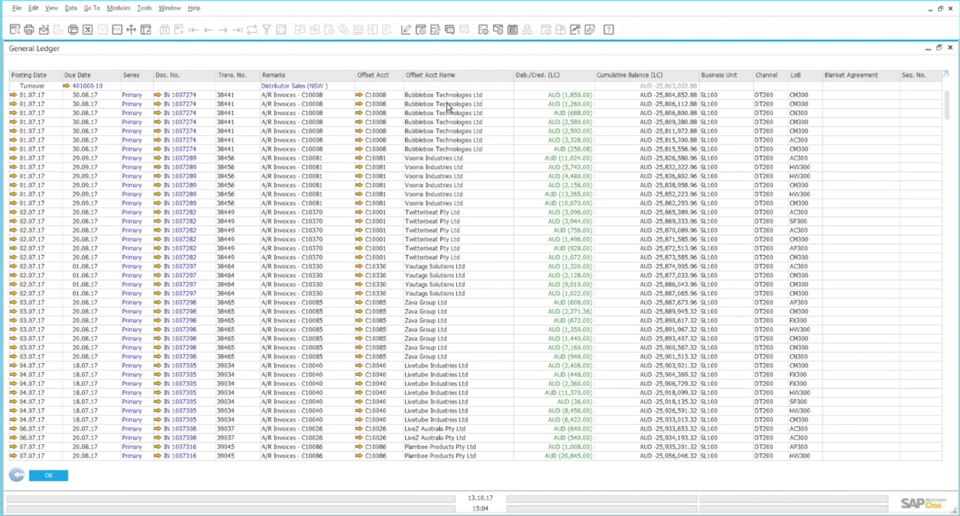 General Ledger Reports in SAP Business One General Ledger Reports in SAP Business One