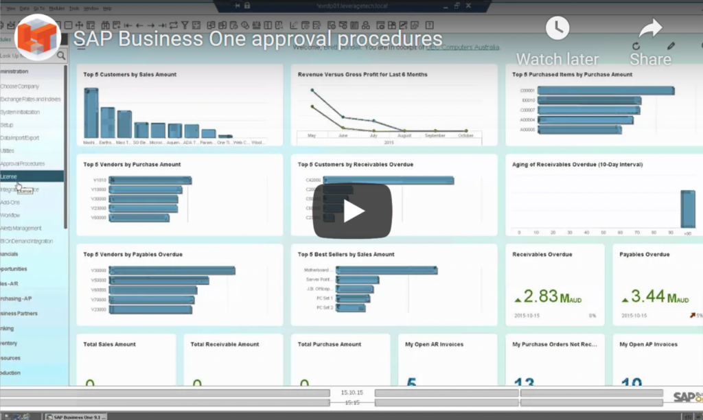 SAP Business One Approval Procedures