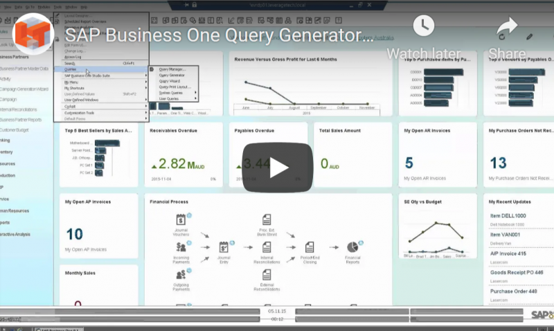 SAP B1 Query generator