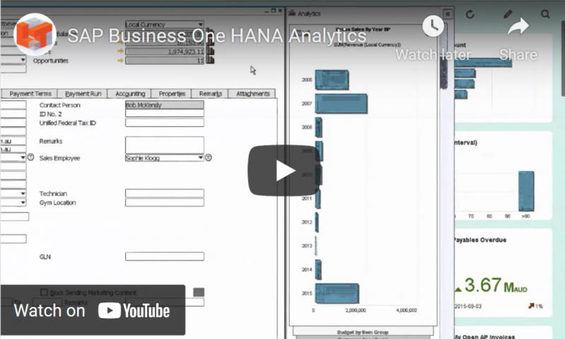 SAP Business One HANA Analytics